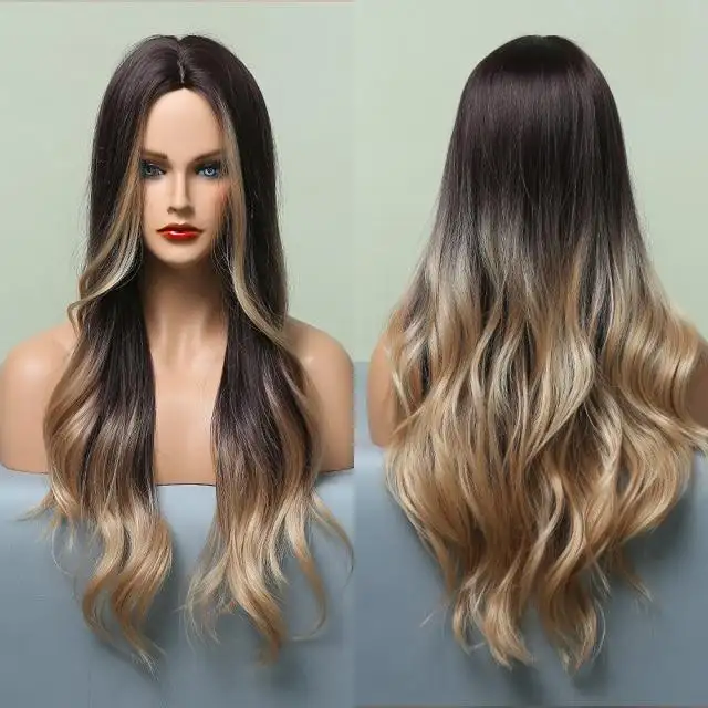 Highlighted Heat Friendly Wig with Body Waves - Image 12