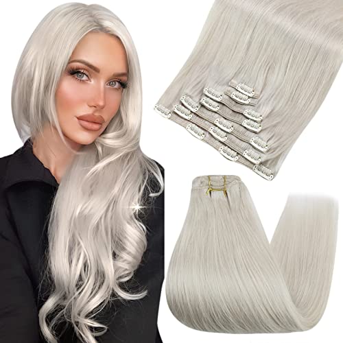 Human Hair Clip in Hair Extensions -7 Pcs set