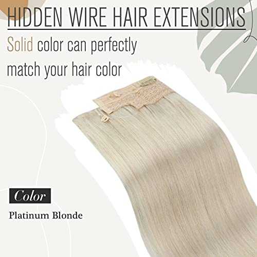 Human Hair Invisible Wire Hair Extensions - Image 3