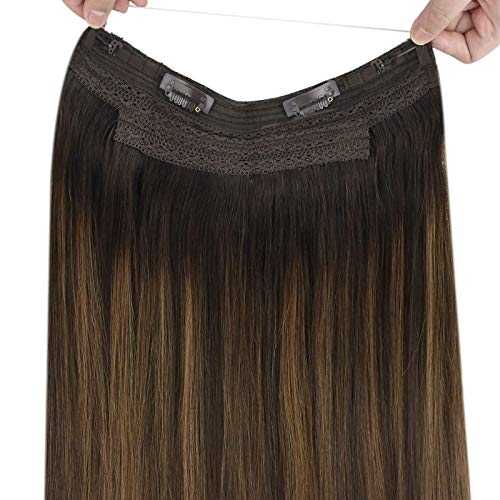 Human Hair Invisible Wire Hair Extensions - Image 50