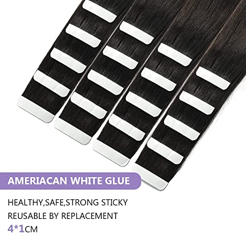 Human Hair Tape in Extensions Ombre Baylage Hair 14 Inch Tape in Extensions - Image 36