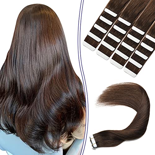 Human Hair Tape in Extensions Ombre Baylage Hair 14 Inch Tape in Extensions - Image 38