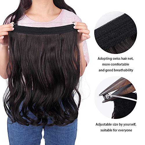 Invisible Wire Heat Friendly Halo Hair Extension - Image 23