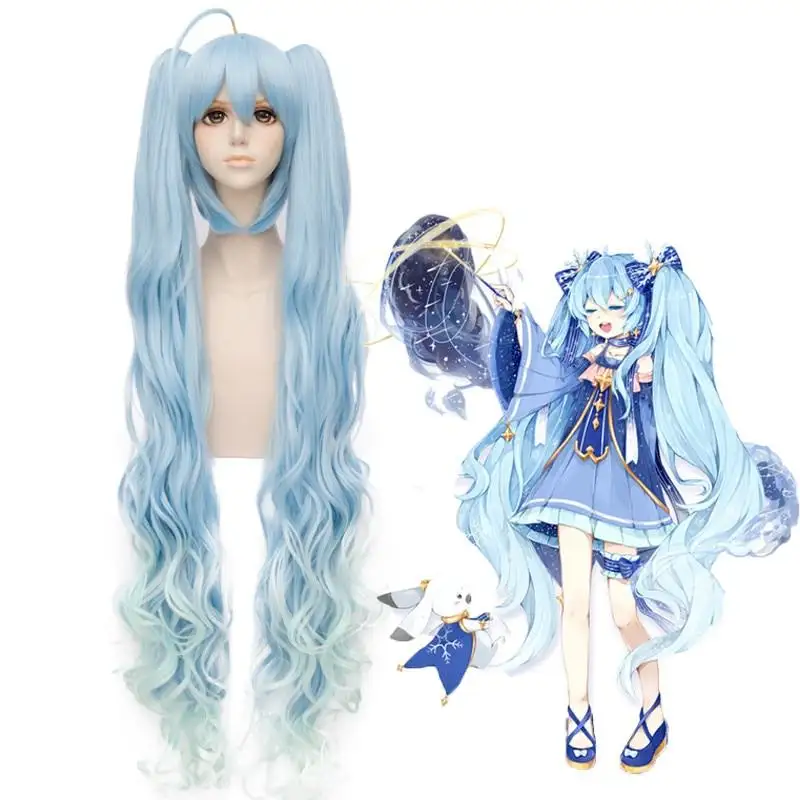 Japanese Princess Vocaloid Anime Hatsune Miku Cosplay Wig
