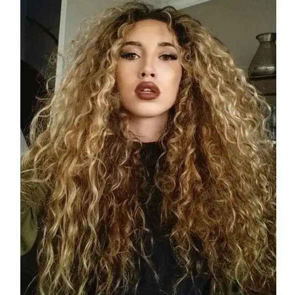 Jessica Curly Synthetic lace front Wig