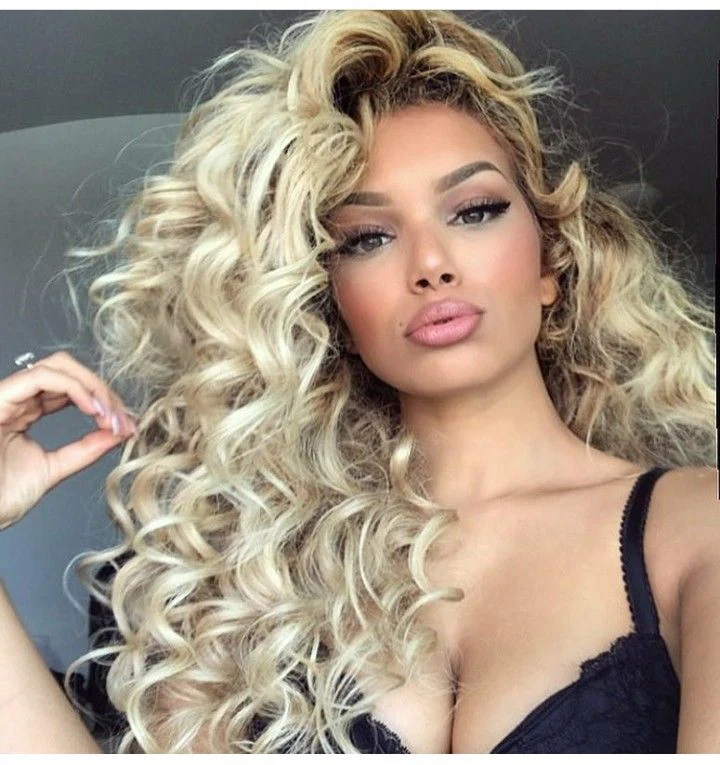 Kalessy Curly Human Hair Wig | 180% Density | 24 Inches
