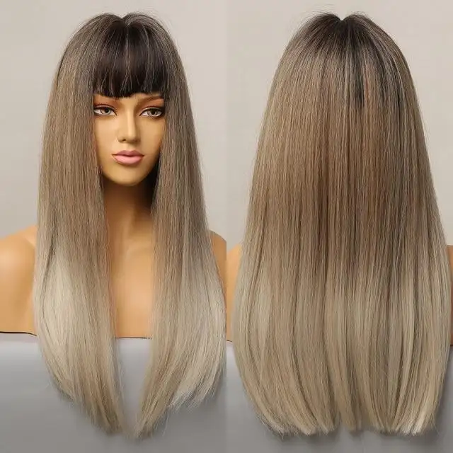 Kaylah - Long heat resistant wig with bangs - Image 2