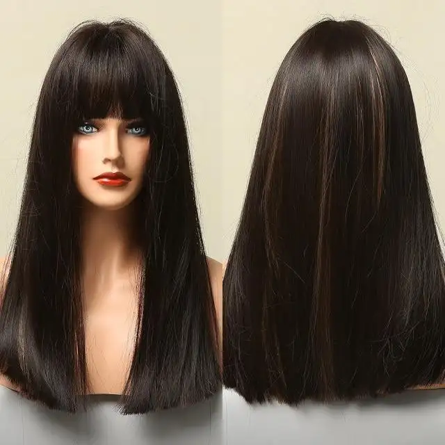 Kaylah - Long heat resistant wig with bangs - Image 6