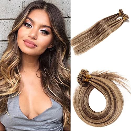 Keratin Fushion Bonded U Tip Human Hair Extensions - 50 Strands/Pack 50g