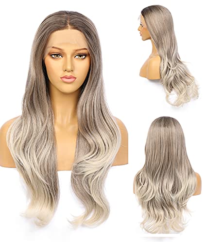 Lace Front Ash Blonde 22 inch Wig
