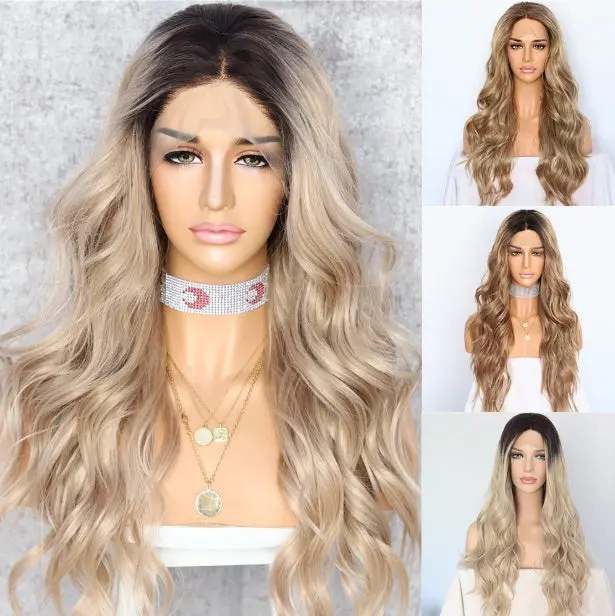 Ladies Long Natural Wave Heat Resistant Hair Wig
