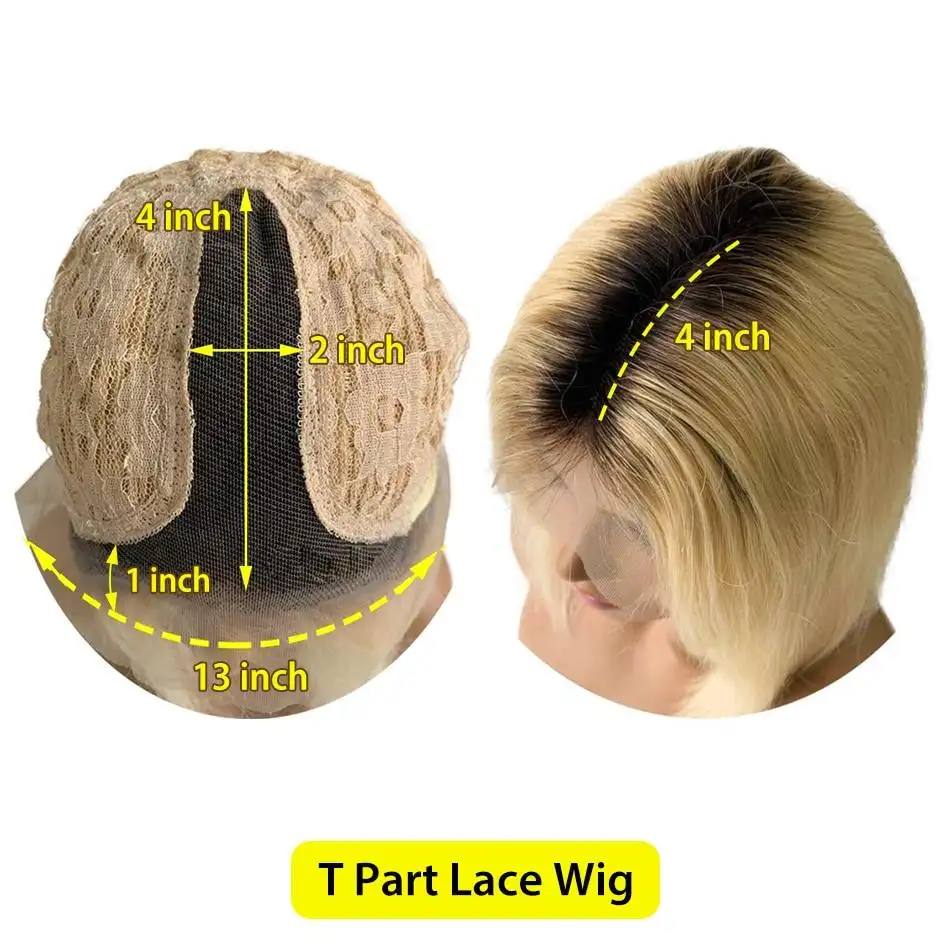 Lavette Platinum Dark Rooted 13x4 Lace Front Human Hair Wigs - Image 4