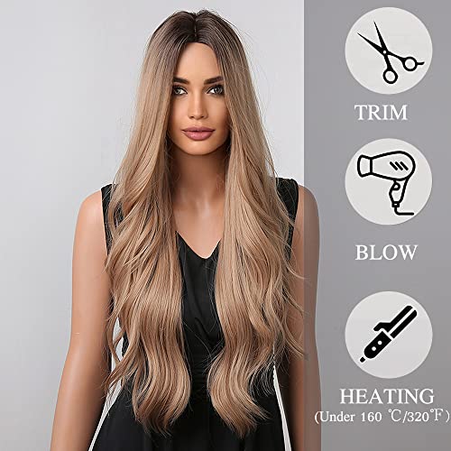 Long Wavy Blonde Wig - Image 5