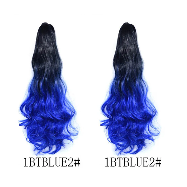 Long Wavy Claw Clip on Hair Extension Ponytail High Temperature Fibre - Image 34