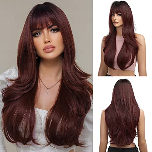 Long wig with Fringe