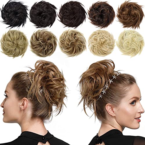 Messy Bun Hair Piece Tousled Updo