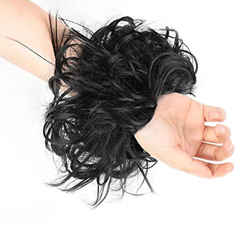 Messy Bun Hair Piece Tousled Updo - Image 13