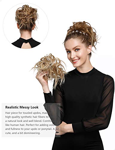 Messy Bun Hair Piece Tousled Updo - Image 18