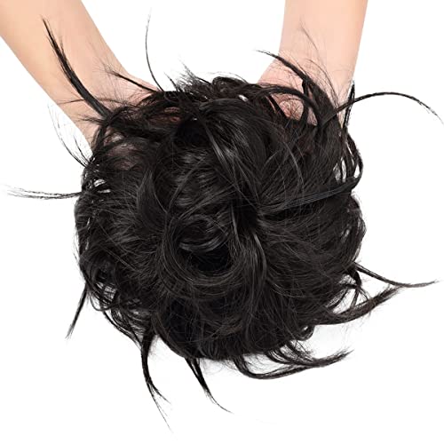 Messy Bun Hair Piece Tousled Updo - Image 19