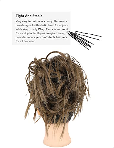 Messy Bun Hair Piece Tousled Updo - Image 25