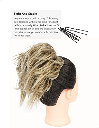 Messy Bun Hair Piece Tousled Updo - Image 34