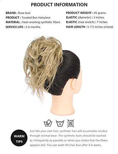 Messy Bun Hair Piece Tousled Updo - Image 43