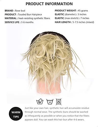 Messy Bun Hair Piece Tousled Updo - Image 48