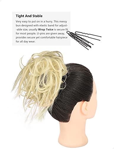 Messy Bun Hair Piece Tousled Updo - Image 52