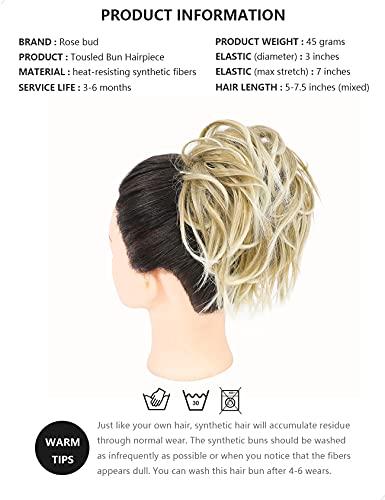 Messy Bun Hair Piece Tousled Updo - Image 58