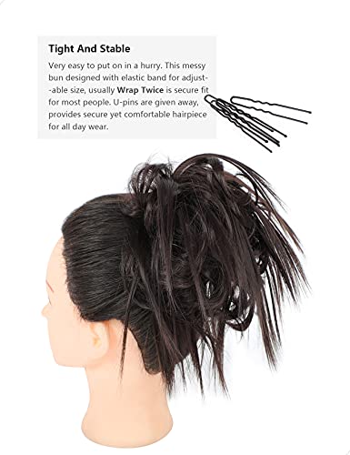 Messy Bun Hair Piece Tousled Updo - Image 62