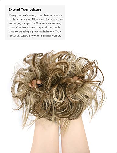 Messy Bun Hair Piece Tousled Updo - Image 8