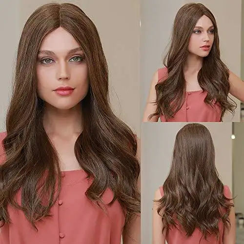 Mixed Brown Lace Front wig with Center Part