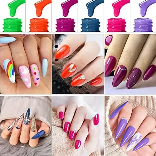 Nail Polish Kit with 36W UV LED Lamp Gel Polish Set Nail Art Decorations - Image 5