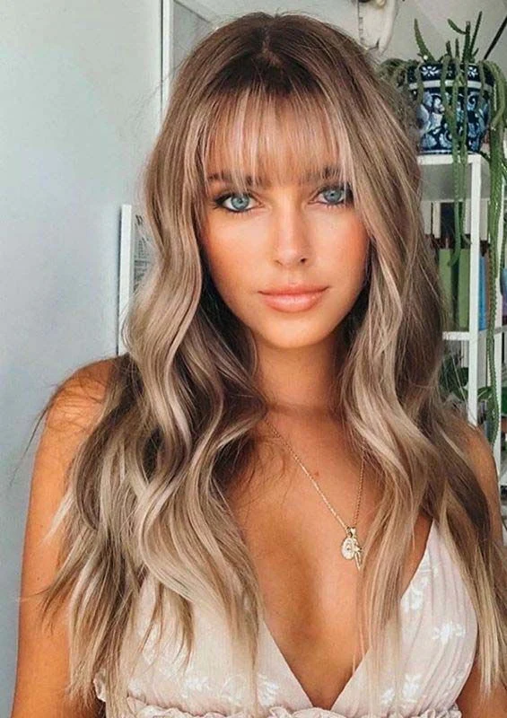 Nala Human Hair Lace Wig with Bangs