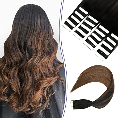 Ombre and Bayalage Tape In Human Hair Tape in Extensions - Image 25