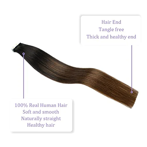 Ombre and Bayalage Tape In Human Hair Tape in Extensions - Image 27