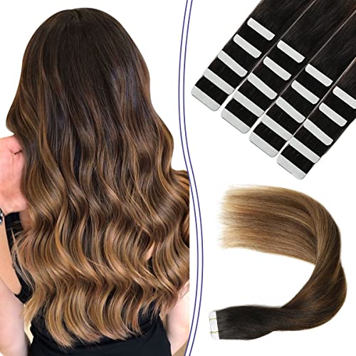 Ombre and Bayalage Tape In Human Hair Tape in Extensions - Image 30