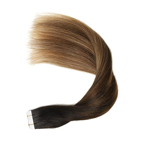 Ombre and Bayalage Tape In Human Hair Tape in Extensions - Image 32