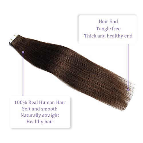 Ombre and Bayalage Tape In Human Hair Tape in Extensions - Image 41