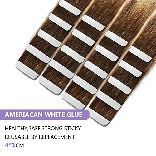 Ombre and Bayalage Tape In Human Hair Tape in Extensions - Image 59
