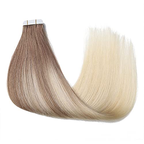 Ombre and Bayalage Tape In Human Hair Tape in Extensions - Image 75