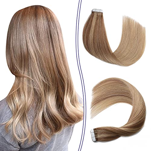 Ombre and Bayalage Tape In Human Hair Tape in Extensions - Image 82