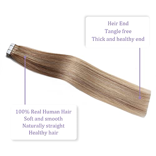 Ombre and Bayalage Tape In Human Hair Tape in Extensions - Image 83