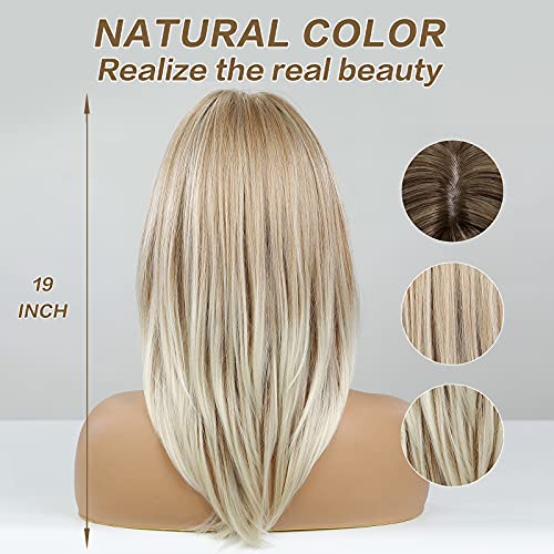 Ombre Light Brown Wig - Image 8