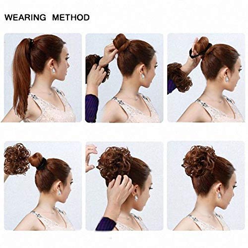 Premium Fibre Synthetic Messy Hair Bun - Image 23