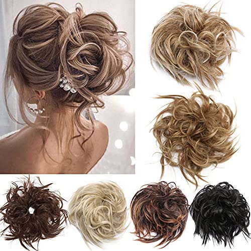 Premium Fibre Synthetic Messy Hair Bun - Image 56