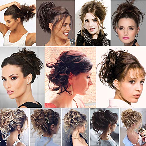 Premium Fibre Synthetic Messy Hair Bun - Image 7