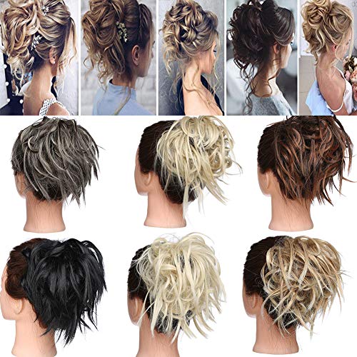Premium Fibre Synthetic Messy Hair Bun - Image 82