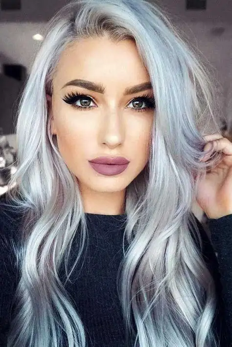 Rayna Silver Gray Lace Front Human Hair Wig - Image 3