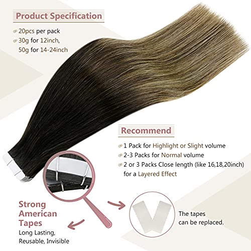 Remy Human Hair Tape Extensions 20 Pcs - Image 100